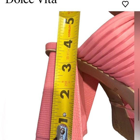 Dolce Vita Altin Platform Slide Sandal Pink Stella New No Box - Picture 6 of 8